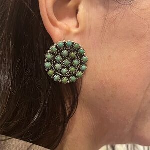 Nizhoni Traders Turquoise Cluster Earrings